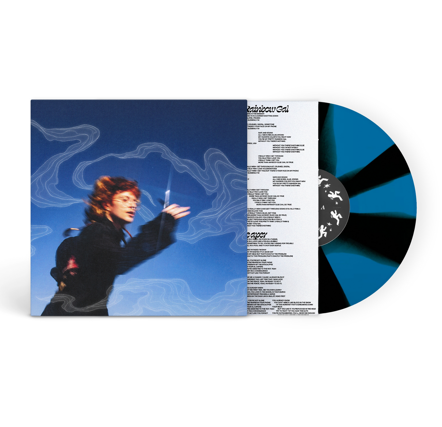 Running With Scissors Vinyl (Black and Blue Cornetto) + Signed Art Card