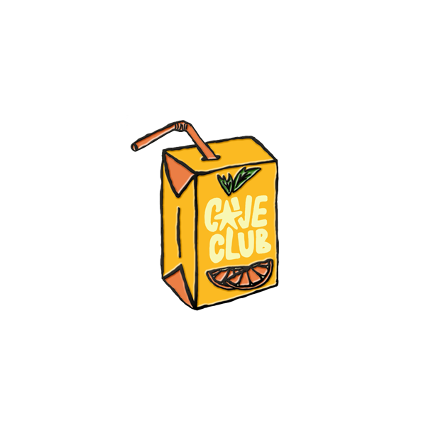 2023 Cave Club Juice Box Enamel Pin