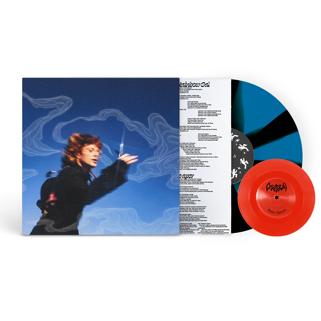 Running With Scissors Vinyl (Black and Blue Cornetto) + Baby Spoon Flexi