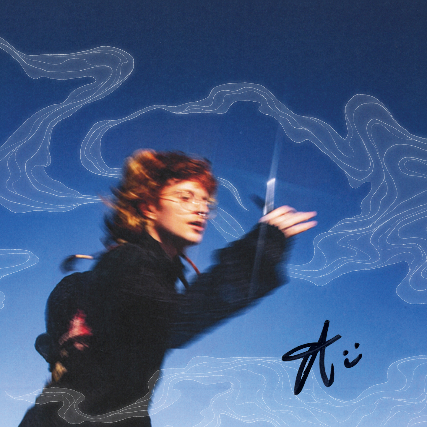 Running With Scissors Vinyl (Black and Blue Cornetto) + Signed Art Card