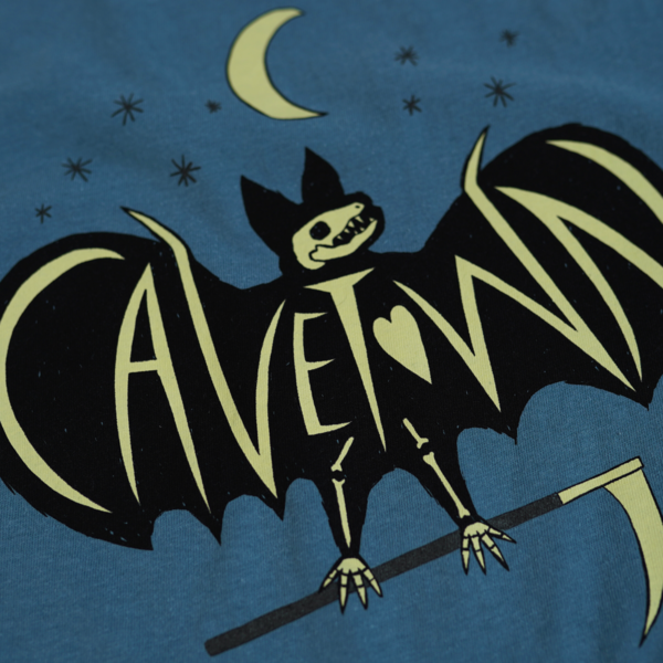 Glow Bat Tee - Blue