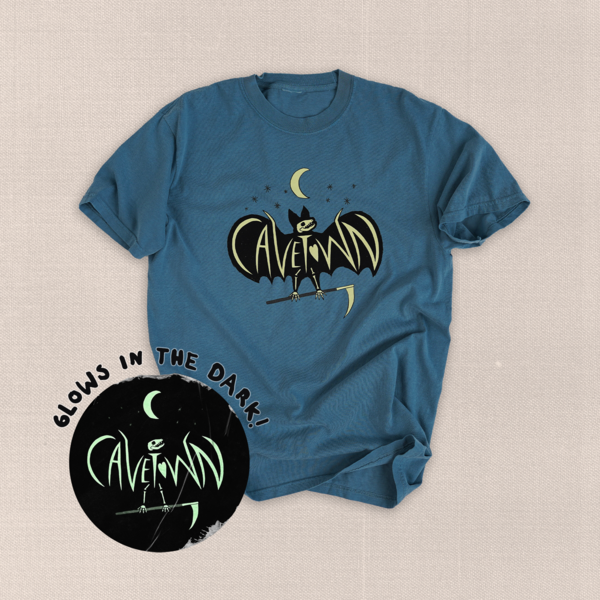 Glow Bat Tee - Blue