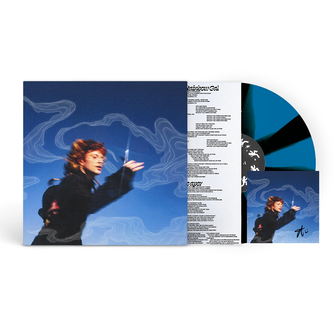 Running With Scissors Vinyl (Black and Blue Cornetto) + Signed Art Card