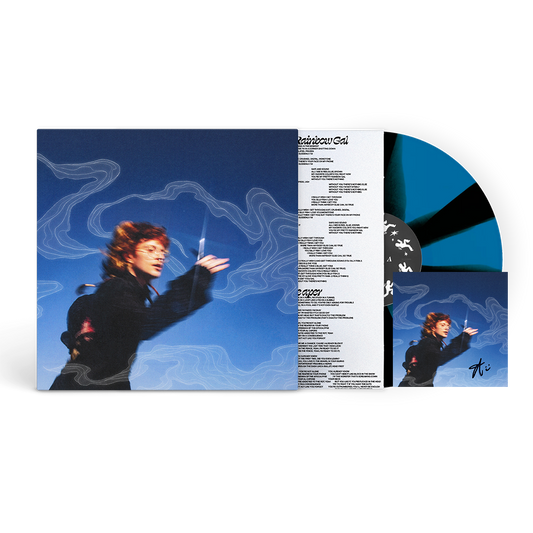 Running With Scissors Vinyl (Black and Blue Cornetto) + Signed Art Card
